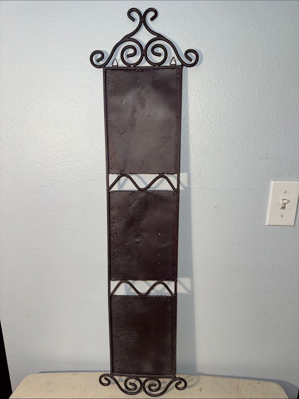 Vintage Home Interiors (Homco) Wrought Iron 3-D Fruit Wall Plaque Tuscan Rustic - Picture 7 of 8